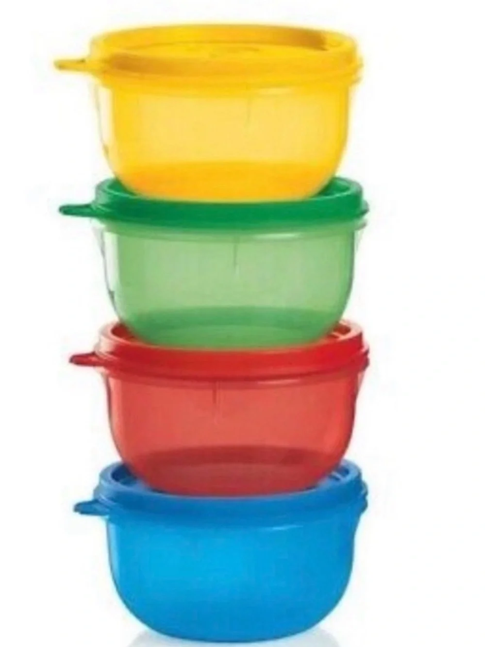 Tupperware Ideal Snack Cups Set of 5 with Seals 7oz / 230ml Bowls